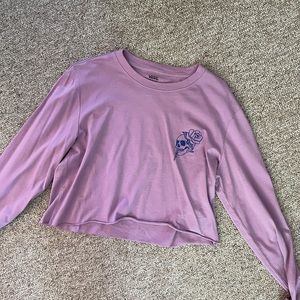 NWOT Vans Long Sleeve Crop Top